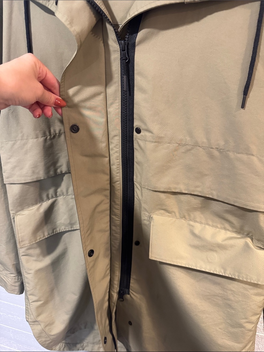 Everlane Olive Green Utility Jacket-Small - Picture 4 of 5